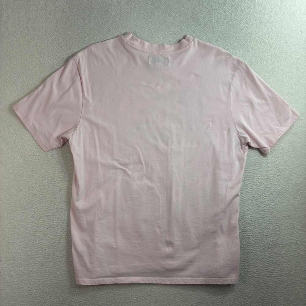 Vintage Guess T Shirt Mens Medium Pink Spellout American Tradition Originals Y2K - Picture 3 of 9